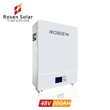 Rosen 10kw Solar System Power wall Mounted 48v 100ah 200ah Lithium Ion Battery